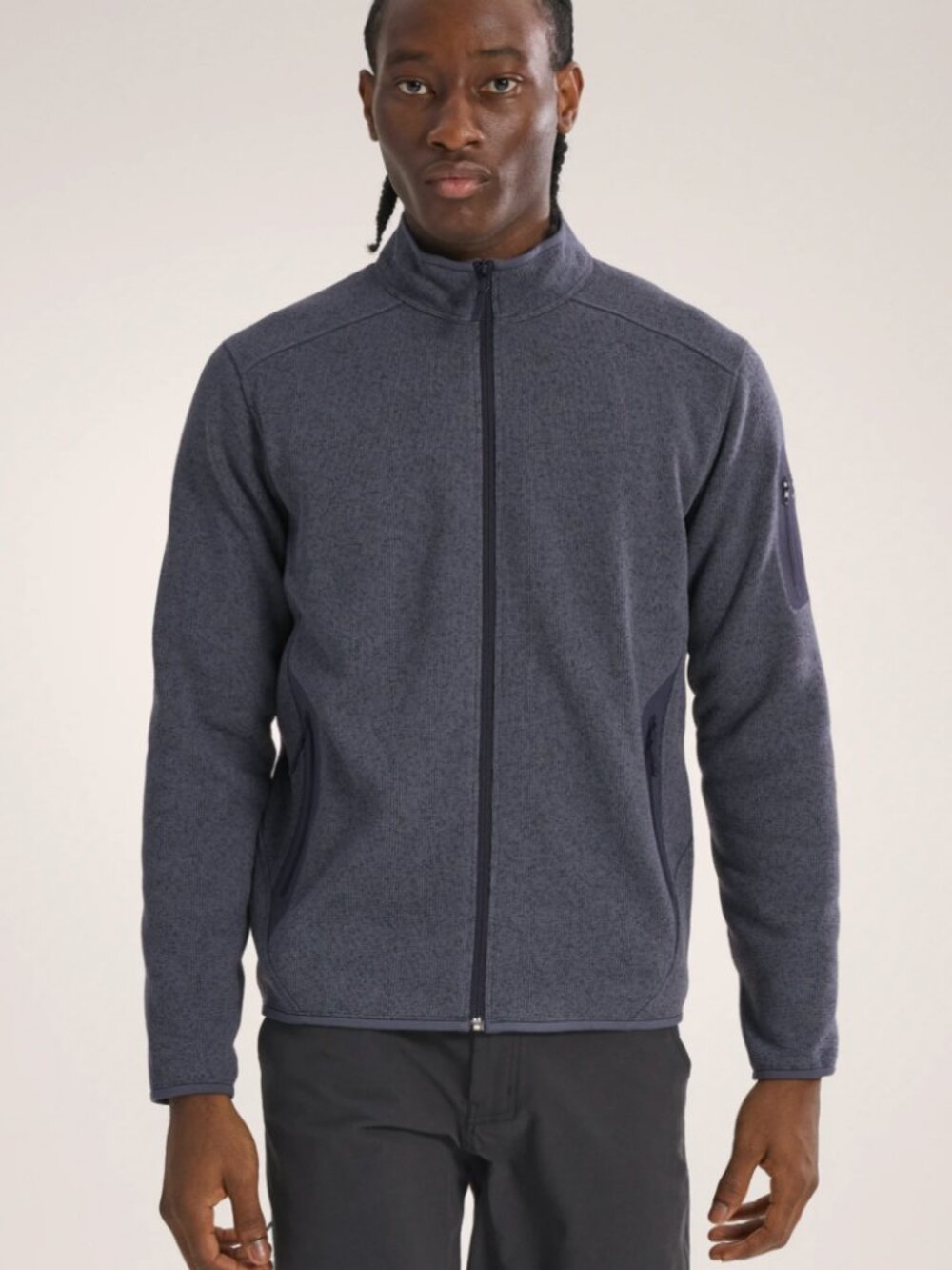 Arc'teryx Covert Full Zip Zip Fleece Pullover Sweater Navy Blue Men's XL